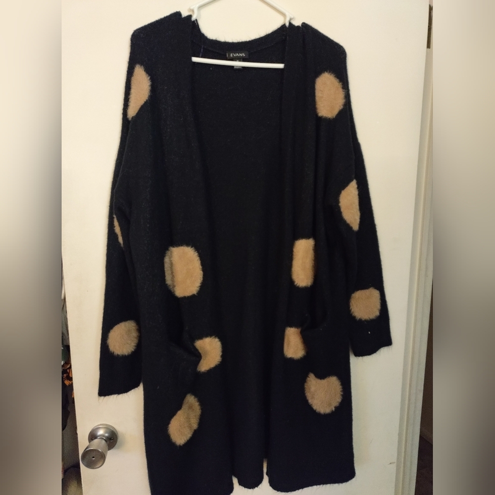 Vans Black and Tan Polka Dot Shrug